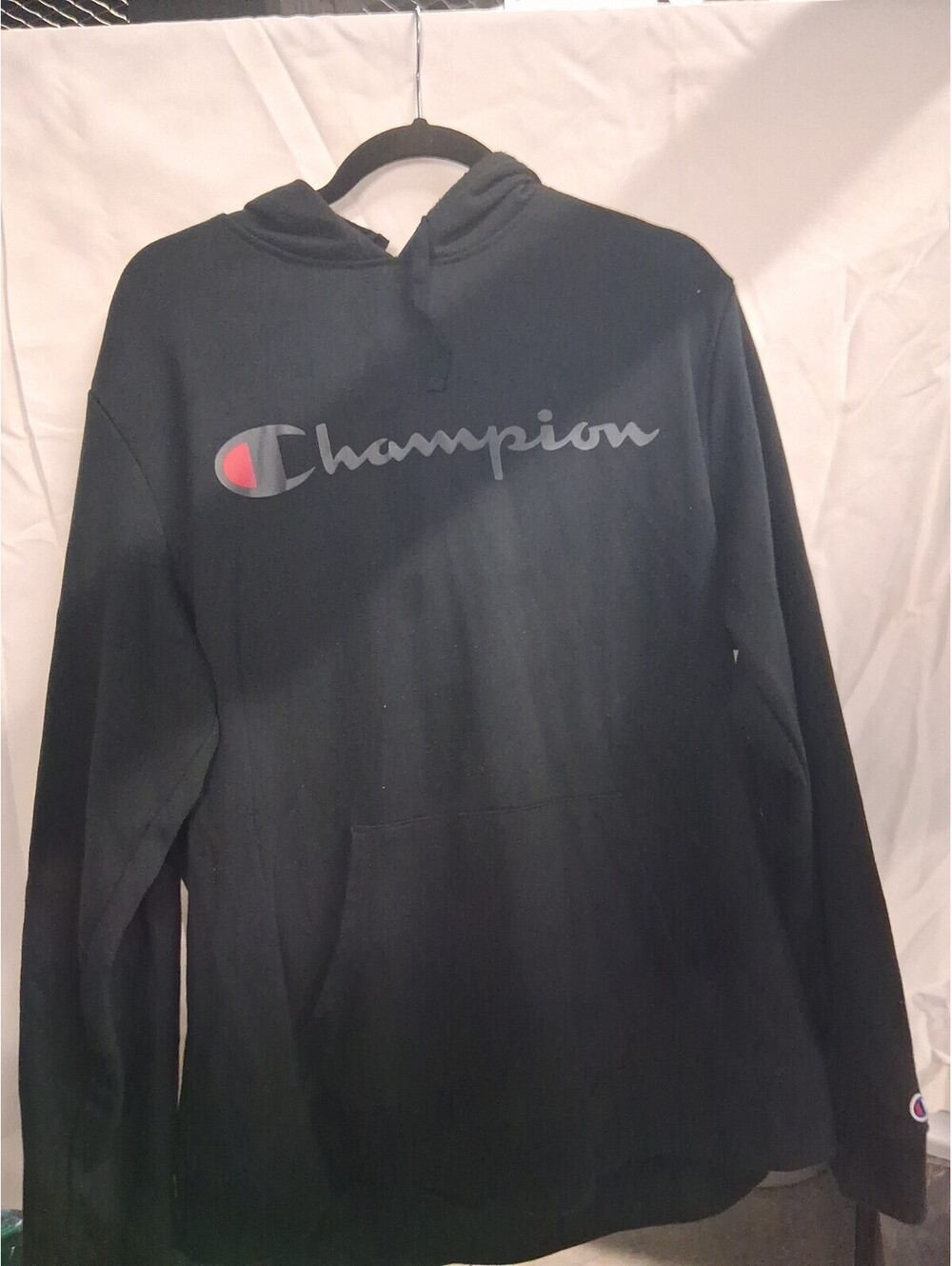 Men’s Size Extra Large Champion Hoodie Black G2